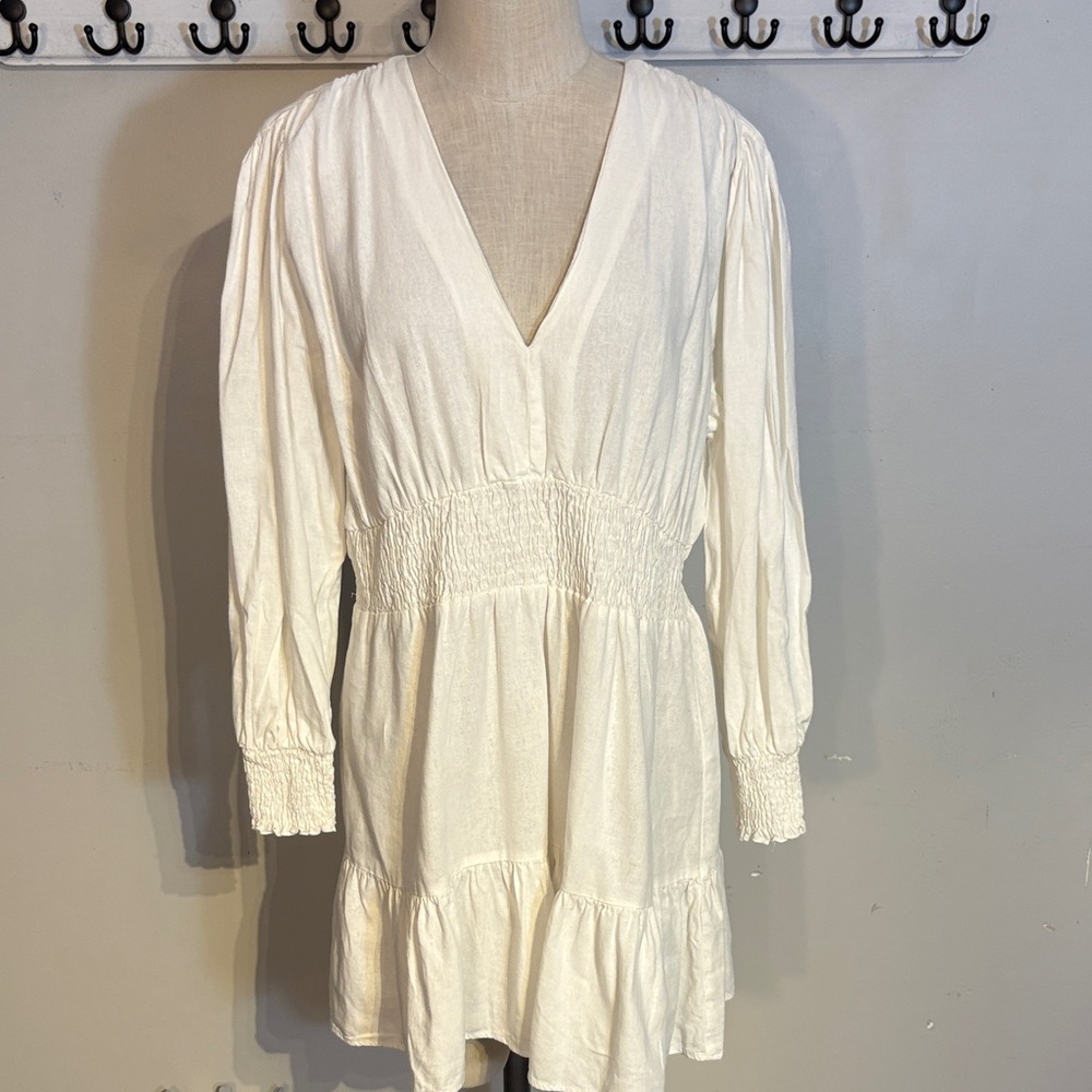 Zara Boho Linen dress Nwt size XXL